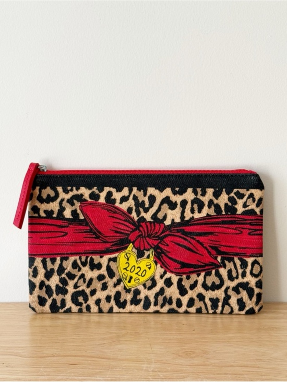Brighton Collectible Cheetah Print Clutch Purse Pouch Cosmetic Bag